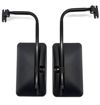 2x exterior mirrors 305x170 ø14-18 for tractor, truck, excavator with mirror holder and arm.