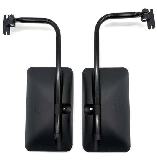 2x exterior mirrors 305x170 ø14-18 for tractor, truck, excavator with mirror holder and arm.