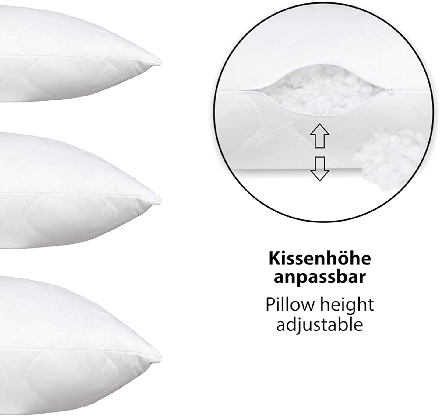40 x 145 cm Seven Sleepers side sleeper pillow - Long pillow for side sleepers - Body Pillow - Body pillow with microfiber filling (40x145 cm)