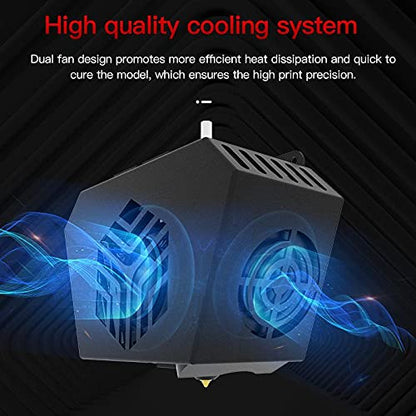 Creality CR6 SE Extruder Hotend Fully Assembled Kit for CR-6 SE CR6 MAX 3D Printer with automatic leveling, rear mount, heating, thermistor, and cooling system.