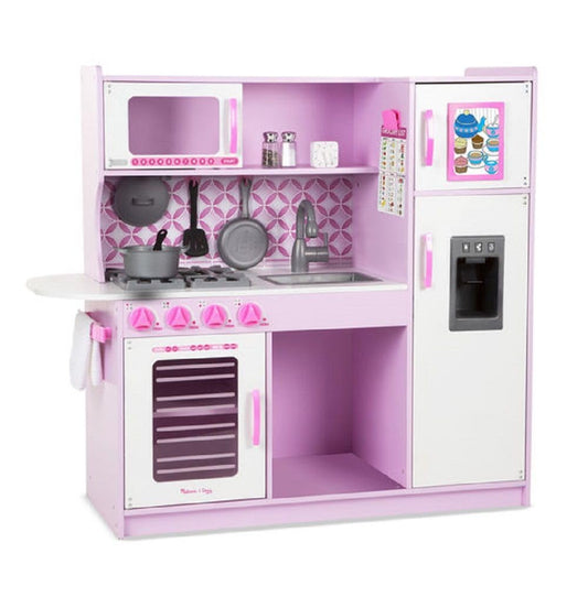 Melissa & Doug 14002 Pink Chef's Wooden Kitchen