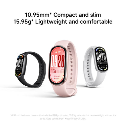 Xiaomi Smart Band 10, Smart Watch, Fitness Tracker, 1.72" AMOLED display, 21-day battery life, 5ATM water resistance, SPO2 & heart rate monitoring, sleep tracking, 150+ sports modes, Ceramic Edition Pearl White.