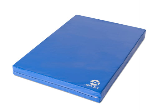 Jeflex - Blue soft floor mat & gymnastics mat 100 x 70 x 8 cm MADE IN GERMANY/Children's gymnastics mat/space-saving fitness mat & yoga mat/thick sports mat for kids' room