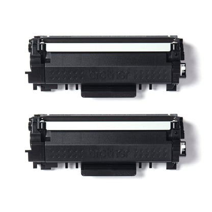 Brother Original TN2420TWIN Bundle with 2 black toners, approx. 6000 pages each, for MFCL2710DW/MFCL2710DN/MFCL2730DW/MFCL2750DW/DCPL2510D/DCPL2550DN/HLL2310D/HLL2350DW/HLL2370DN/HLL2375DW, double pack.