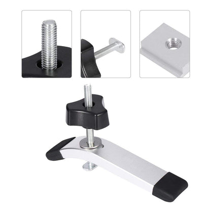 2 pcs quick clamping set, made of metal, for T-slot rails, woodworking tool