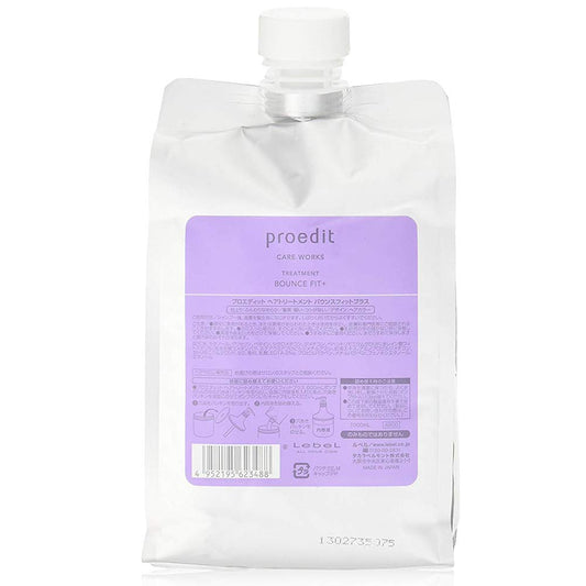 Lebel Proedit Care Works Treatment Bounce Fit Plus - 1000ml - Refill (Green Tea Set)