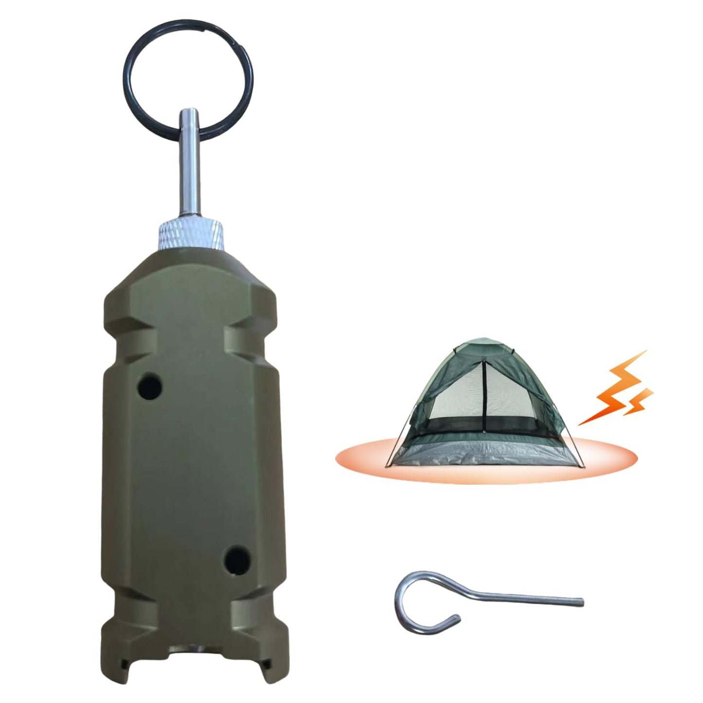 Perimeter Trip Alarm, Perimeter Trip Alarm 12 Gauge tripwire alarm device for buildings yards camping gear Green