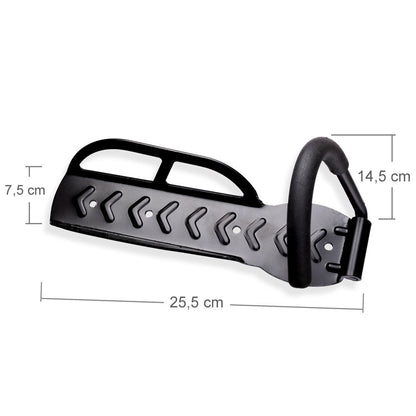 Schramm® 4-Piece Bike Wall Mount in black for 4 bikes. Wall brackets for bike storage.