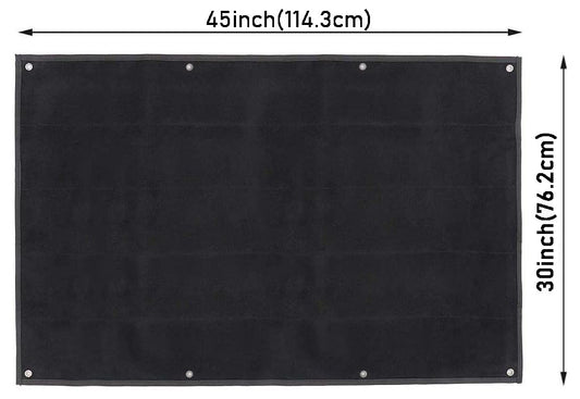 114x76cm oversized patch display board, hanging patch collection board, tactical military patch holder plate - plate for collecting closure emblems patch, 6-hole, 1000D durable, stitching