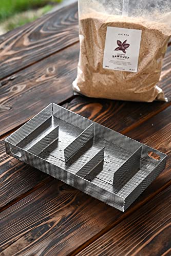 KAISER COMPANY Cold Smoke Generator XL I Stainless Steel Smokehouse Accessory I 230 x 130 x 50 mm