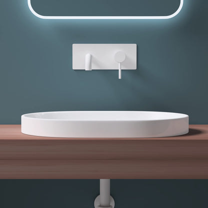 May & May countertop sink, white Brussels5006 made of ceramic, with nano-coating.