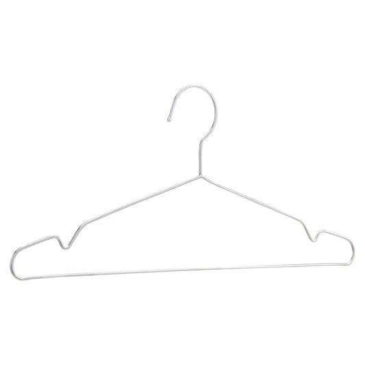 Amazon Basics Stainless Steel Clothes Hangers, 50-Pack, Chrome-plated