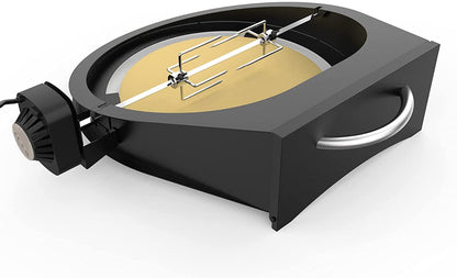Onlyfire 6065 PizzaRing Kit with Rotisserie, Pizza Insert, and Rotisserie Grill Spit for Kamado Joe Classic/Pit Boss 22 Ceramic Grills, including Rotisserie Motor, Spit Rod, and Pizza Stone.