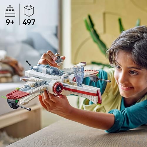 LEGO Star Wars 75402 ARC-170 Starfighter toy comes with 4 minifigures including Clone Pilot and R4-P44 Droid. A collector's item and a perfect gift for fans of Revenge of the Sith, suitable for boys and girls aged 9 and above.