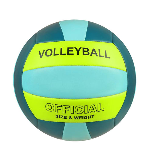 PECOGO Volleyball Size 5 PU Leather Soft Indoor Outdoor Volleyballs Sports Training Game Ball for Beginners, Teens, Adults, 8.2