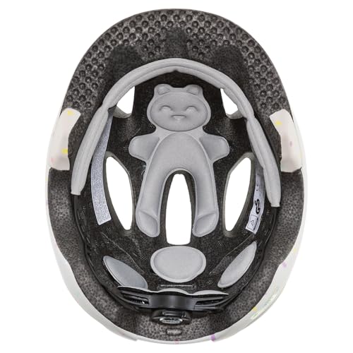 uvex oyo style - lightweight bike helmet for kids - custom sizing adjustment - expandable with LED light - egg dots matte - 50-54 cm