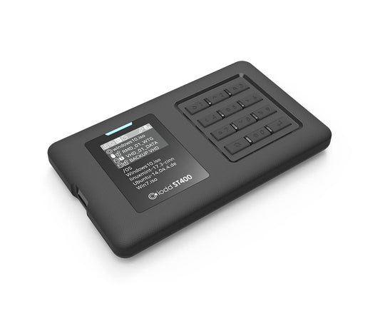 IODD ST400 6.3 cm (2.5 inch) case/USB-C/bootable Virtual ODD & HDD/AES256 encryption up to 76 digits/Write Protect/2541 (ST400/USB-C Type/Next Gen Model)