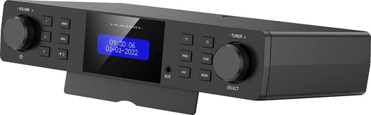 VR-Radio under-cabinet radio: Under-cabinet kitchen radio DAB+/FM, RDS, alarm clock, timer, LCD display, AUX (DAB under-cabinet radio, radio under-cabinet, bathroom)
