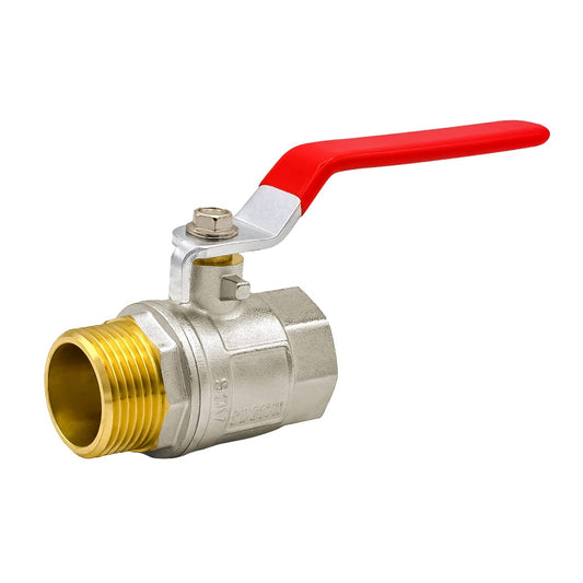 VARIOSAN ball valve 13422, 2" female thread/male thread, DN50, brass, full bore, lever handle