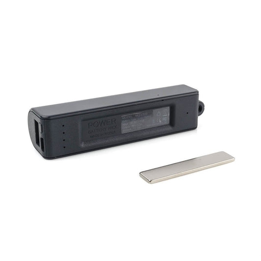 Sellgal-tec ® MQ-L500 model anthracite - USB flash drive recorder, Spy Powerbank. Up to 2 weeks continuous recording or 4 months standby, 16GB storage for max. 576 hours.