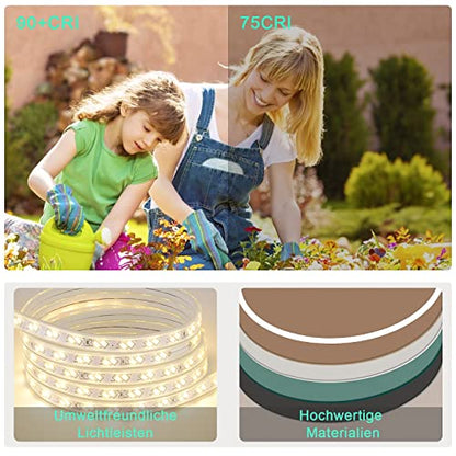 AI-LIGHTING Bathroom Mirror with Round Lighting 50 cm, 3 Light Colors, Fog-Free, Memory Function, Touch Switch, Energy Efficient.