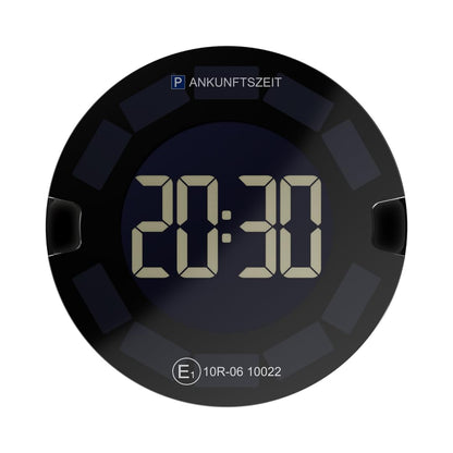 OOONO P-DISC 3 [New] - Electronic parking disc solar with approval for the car - Automatic digital parking disc electric - Solar-powered parking clock with up to 5 years longer battery life.