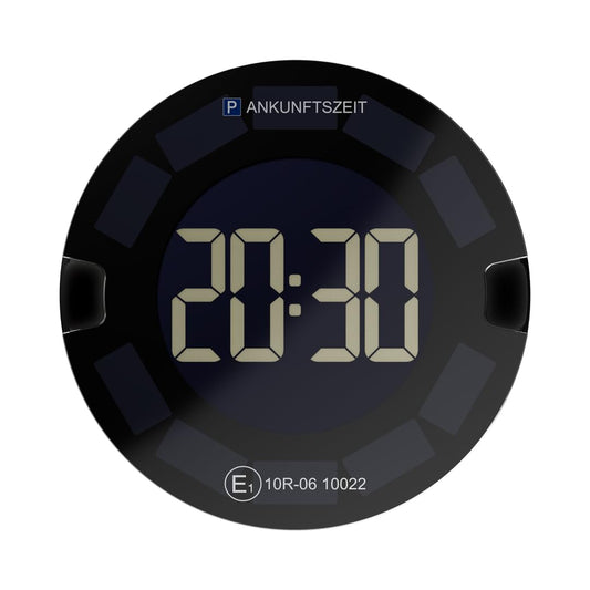 OOONO P-DISC 3 [New] - Electronic parking disc solar with approval for the car - Automatic digital parking disc electric - Solar-powered parking clock with up to 5 years longer battery life.