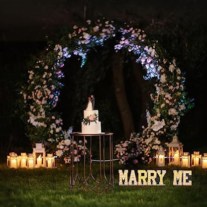 1.8M Metal Balloon Arch Kit, DIY Curved Arches, Iron Wedding Arch, Round Ring Balloon Arch Kit, DIY Metal Round Balloon Garland, Flower Decor for Birthday Party, Christmas, Wedding