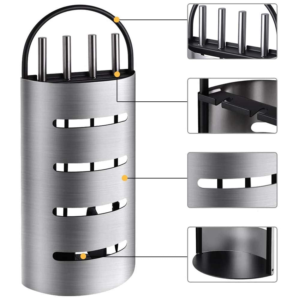 Amagabeli 21.3" (54cm) 4 Piece Fireplace Tool Set Heavy Duty Fireplace Tools Set Silver Wrought Iron Fireplace Companion Set Fireplace Iron Block Holder Fire Pit Lienbacher Fireplace Wood Stove Tools Fire Tongs