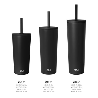 Simple Modern thermos cup with straw and lid | Drinking cup with handle Reusable stainless steel | Gifts for women and men | Classic | 830ml | Blush