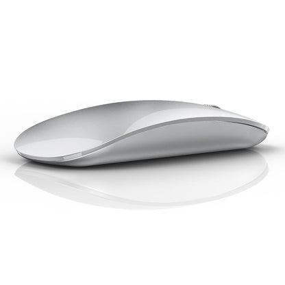 Uiosmuph Bluetooth Mouse, Wireless Mouse with USB Nano Receiver, Tri-Mode (Dual Bluetooth 5.1 + 2.4GHz) Quiet Wireless Mouse Rechargeable for Laptop, PC, iPad, Mac Silver