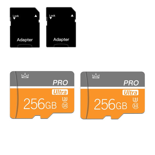 Talebasic 256GB Micro SD Card Class 10 Memory Card with SD Adapter. Fast Speed TF Card for Tablet/Phone/Camera/Car/Game Console (2 Pieces, 256GB).
