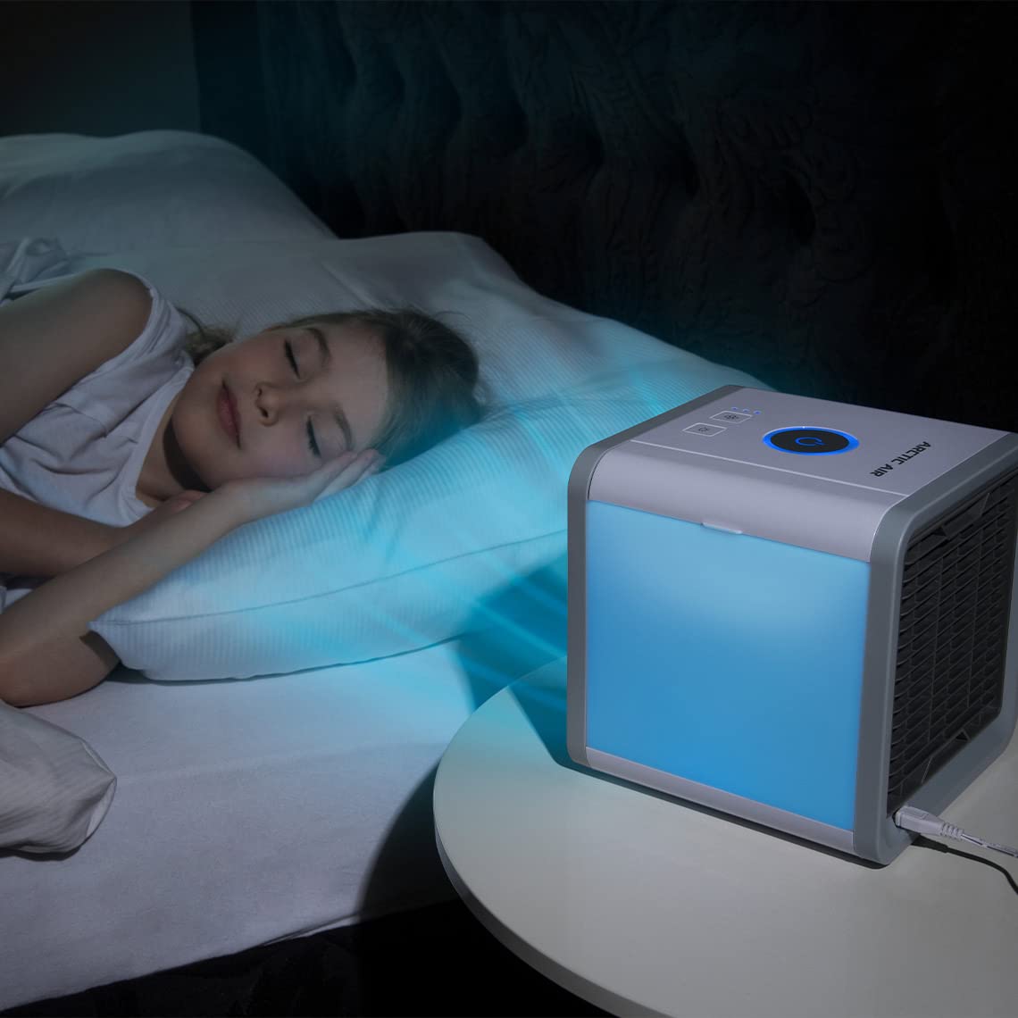 Livington Arctic Air - The original from TV - Air cooler with water cooling - Portable air conditioner without exhaust hose - Humidifier - Evaporative cooler - Small fan