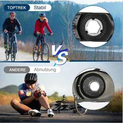 Toptrek bike handlebar stem, handlebar height increase for bike 31.8mm, 90mm bike handlebar aluminum, adjustable handlebar stem ±60° adjustable, bike handlebar rise hexagonal hole design for MTB, road bike.