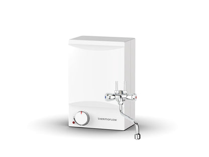 Thermoflow OT 5 Combi Over-table storage tank including low-pressure fitting | Hot water tank 5 l storage volume | Electric hot water tank G 1/2" connection | 35 - 75 °C | 65 °C in 10 min.
