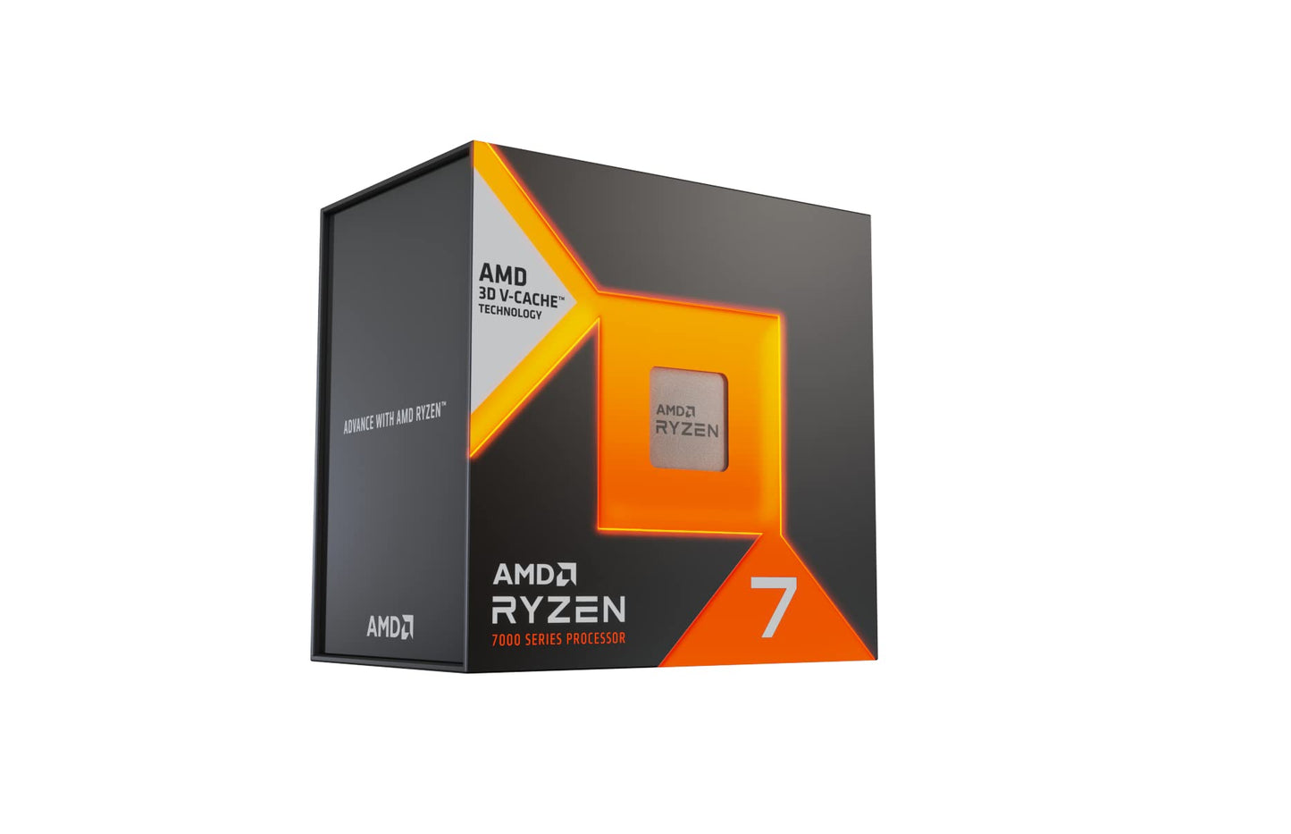 AMD Ryzen 7 7800X3D processor with 3D V Cache technology (integrated Radeon Graphics, 8 cores/16 threads, 120W TDP, AM5 socket, 104MB cache, Up to 5.0 GHz max boost, No cooler included)