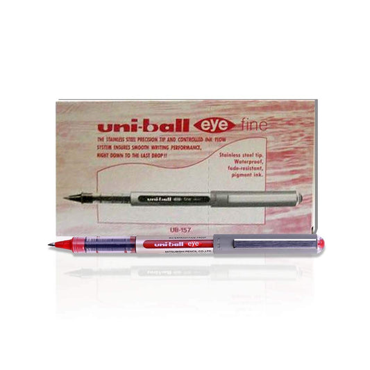 uni-ball Eye Fine UB-157 Rollerball 12-Pack red