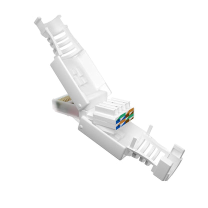 Germany B.e.s.t 10x network plug RJ45 CAT6 tool-free - tool-less LAN UTP cable plug for CAT5, CAT6, CAT7 - Suitable for installation and patch cables.