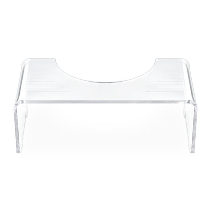 Navaris toilet stool made of acrylic - toilet footstool made of acrylic glass - anti-clogging - footrest for adults and children - toilet stool antibacterial