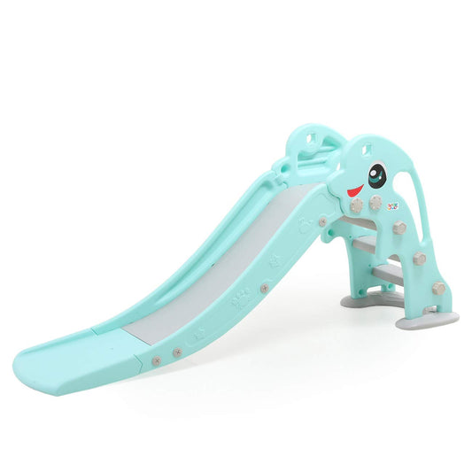 Baby Vivo Kids Slide Children's Slide Garden Slide Toddler Slide Plastic Dolphin rounded corners & edges for Indoor & Outdoor in turquoise