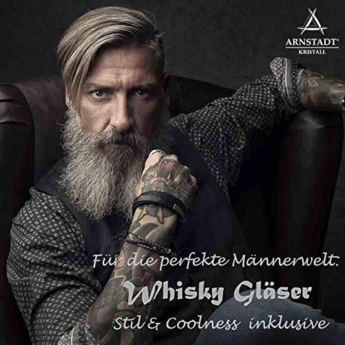 ARNSTADT CRYSTAL Whisky Glass Venice clear (9 cm) Crystal glass mouth-blown · hand-cut · Handmade in Germany