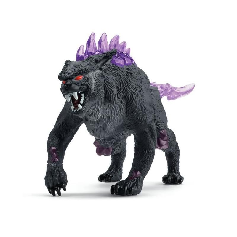 Creepy Eldrador Creatures | Shadow Lynx vs. Rock Crusher 70827 | schleich Eldrador set with crystal elements | imaginative toy | monster action figures for kids 7+ | 2 pieces