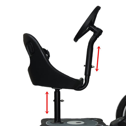 EICHHORN stroller sibling board Cozy B Rider + seat with steering wheel