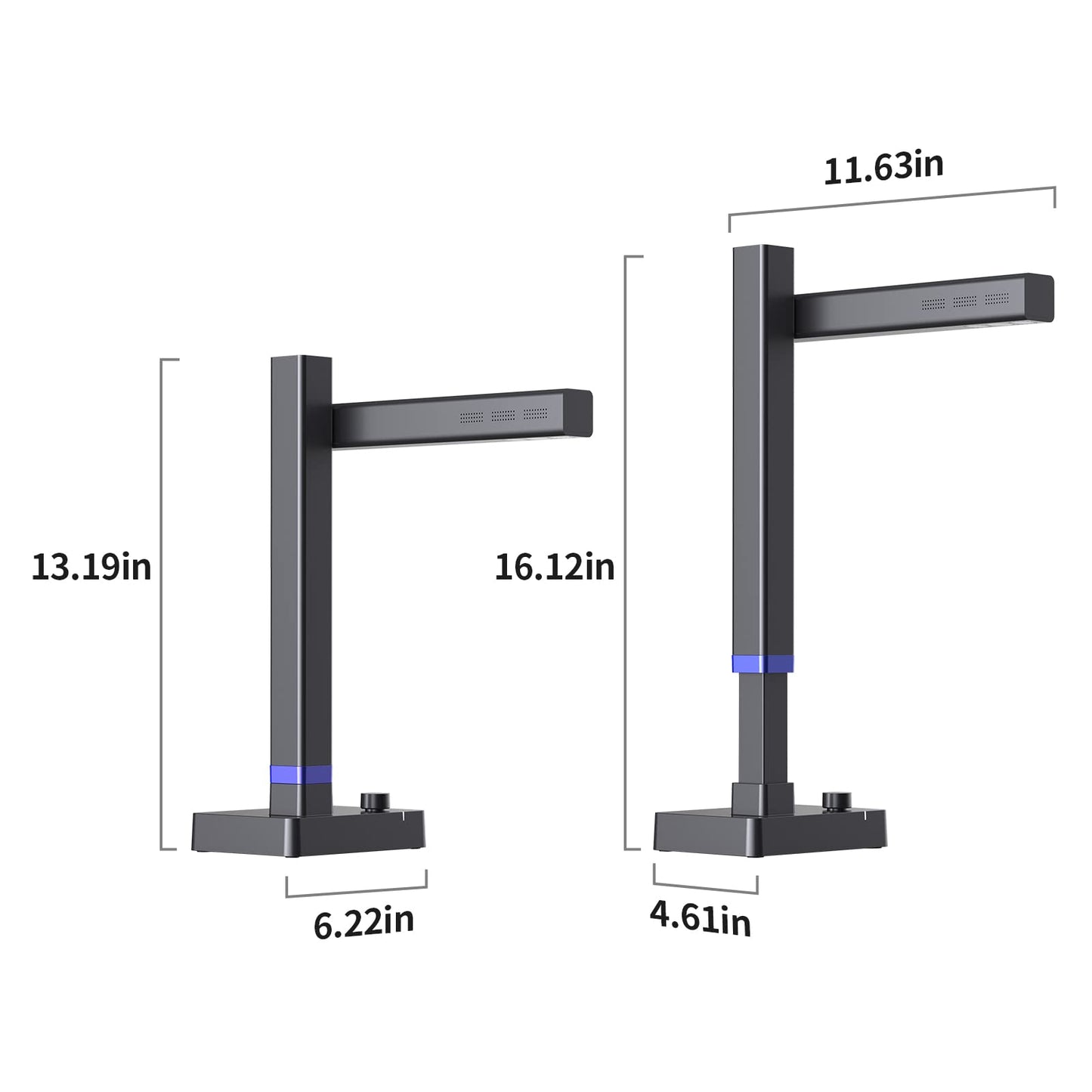 CZUR Shine Ultra Pro | Portable document scanner 24 MP document camera A3 book scanner OCR scanner Visualizer with fill light for home office online teaching Windows & macOS available