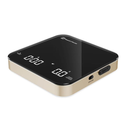 Maestri House Mini Coffee Scale with Timer, Rechargeable Espresso Scale, Precise 2kg/0.1g Scale for Espresso & Pour-Over, Portable Digital Kitchen Scale with Automatic Timing