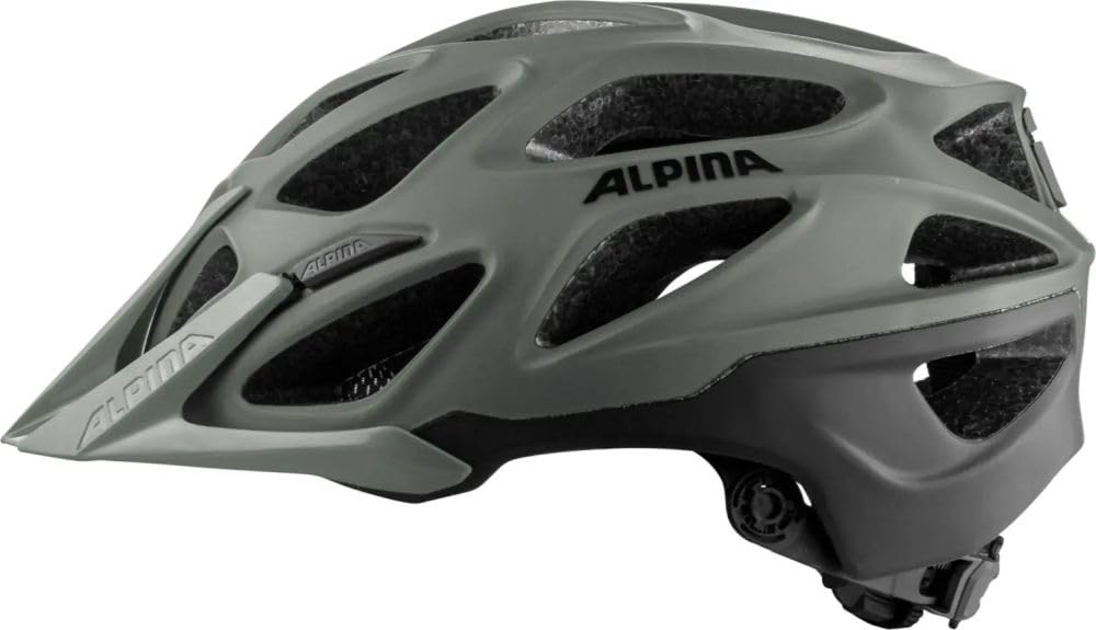 ALPINA Mythos 3.0 LE - Lightweight and well-ventilated adult bike helmet, individually adjustable for optimal comfort and protection, Coffee-Grey matte, M (57-62cm)