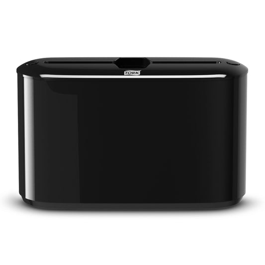 Tork Xpress Tabletop Dispenser for Multifold Paper Towels 552208, Elevation Design - H2 Table Paper Towel Dispenser for single sheet dispensing, compact shape, black