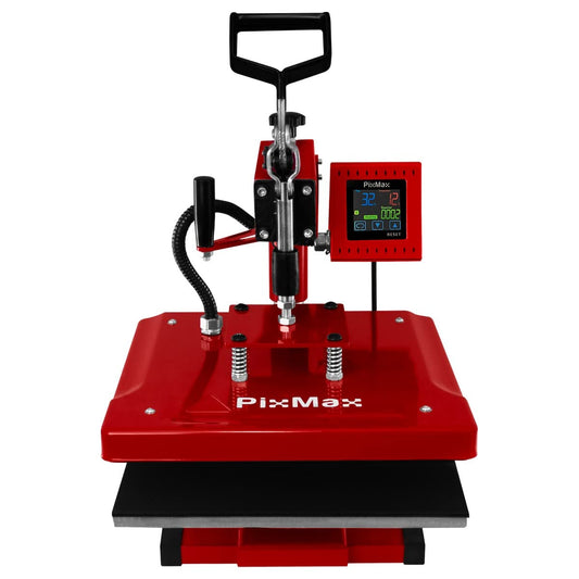 38 x 38cm Heat press Swing-away transfer press Textile press Shirt press Sublimation printing Touchscreen Adjustable pressure Ink or vinyl 250°C DIY business 10 sublimation sheets