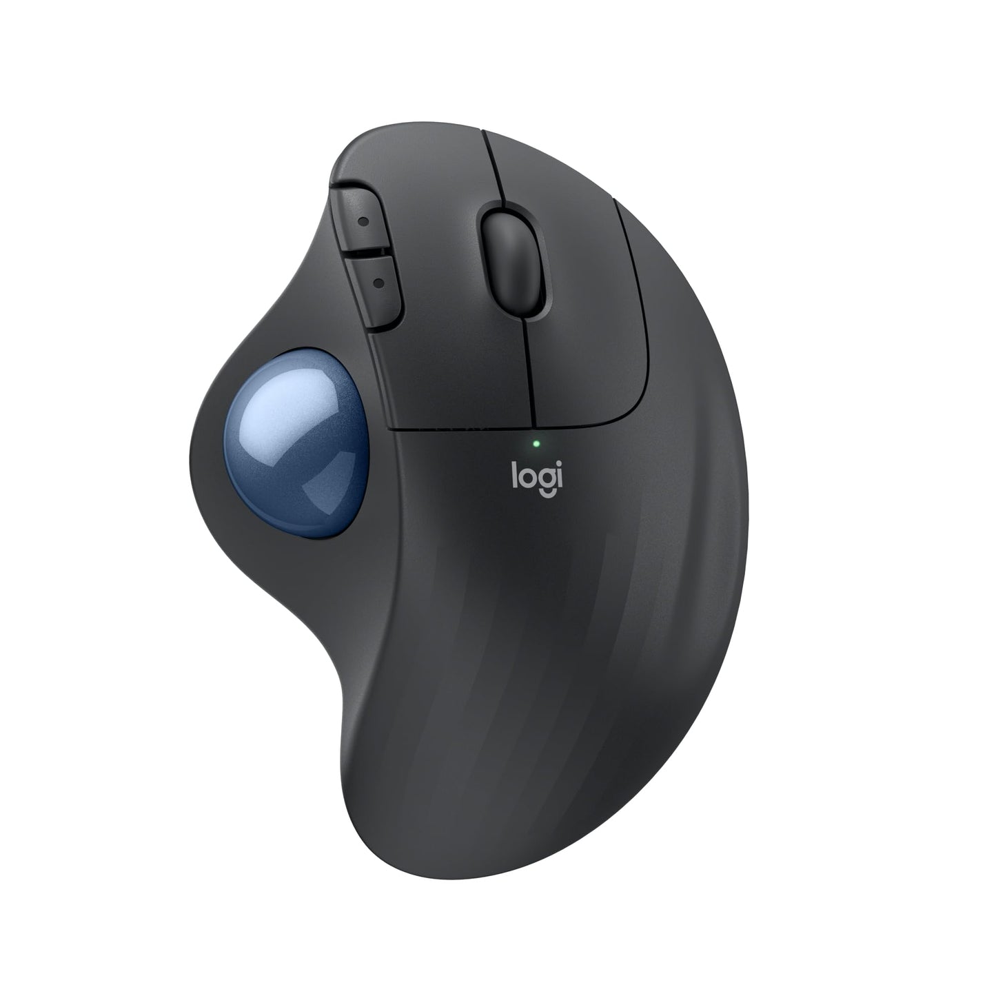 Logitech ERGO M575S wireless trackball mouse, wireless ergonomic mouse with Bluetooth and encrypted dongle, comfortable thumb control, for PC/Mac - Graphite
