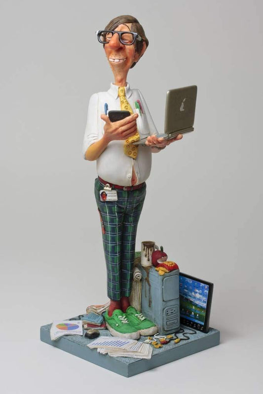 Unknown Guillermo Forchino fo84009 Figure The Experience of Computers, Resin, Multicolor, 20 x 10 x 22.5 cm